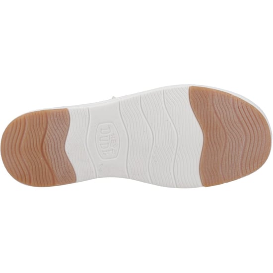 HEYDUDE Wendy Nova Shimmer Polyester Damen Schneewittchen Mokassinschuhe - Image 3