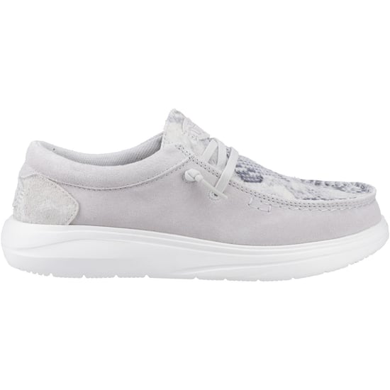 HEYDUDE Wendy COMF Leder Damen Graue/Schlangen Mokassins Schuhe - Image 5