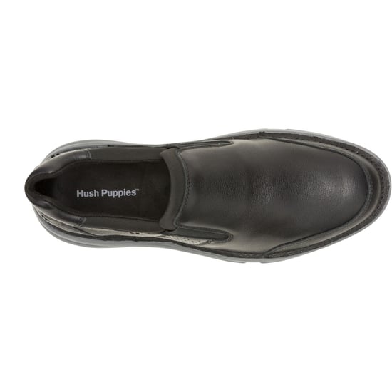 Hush Puppies Baylor Leder Männer Schwarz Slipper - Image 4