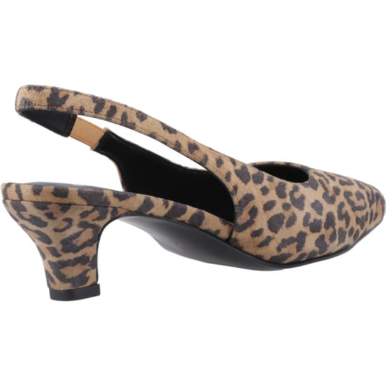 Hush Puppies Nahla Leder Damen Leoparden Spitze Slingback Schuhe - Image 2