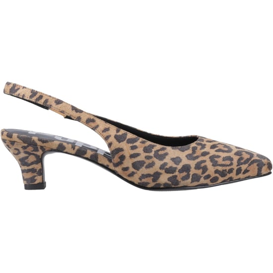 Hush Puppies Nahla Leder Damen Leoparden Spitze Slingback Schuhe - Image 5