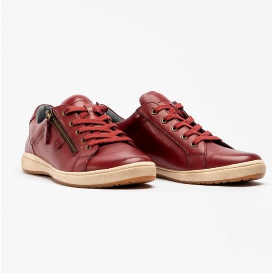Josef Seibel Caren 12 Damen Leder Sneaker Bordeaux - Image 2
