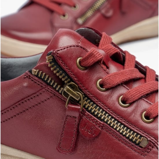 Josef Seibel Caren 12 Damen Leder Sneaker Bordeaux - Image 3