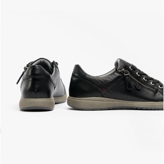 Josef Seibel Caren 12 Damen Leder Sneakers Schwarz - Image 3