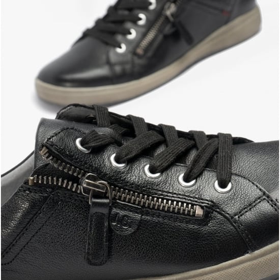 Josef Seibel Caren 12 Damen Leder Sneakers Schwarz - Image 4