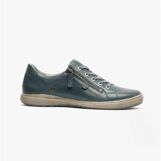 Josef Seibel Caren 12 Damen Leder Sneakers Ocean - Image 1