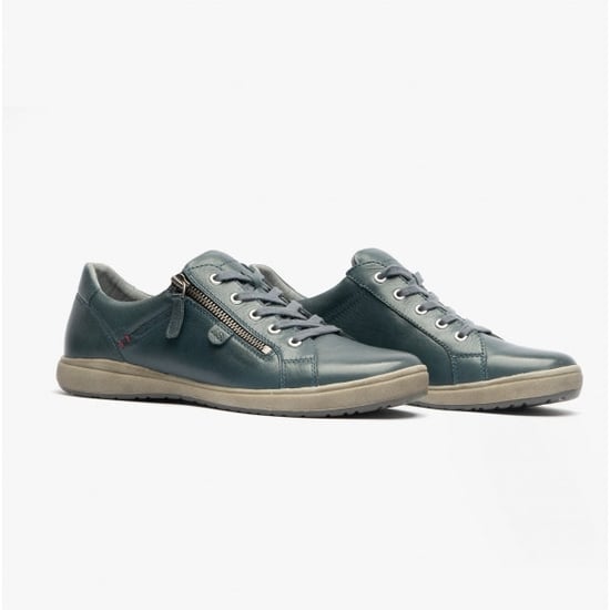 Josef Seibel Caren 12 Damen Leder Sneakers Ocean - Image 2