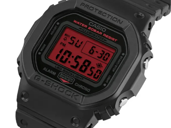 Casio G-shock Schwarz Herren Armbanduhr DW-5600BBR-1ER - Image 2