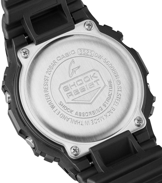 Casio G-shock Schwarz Herren Armbanduhr DW-5600BBR-1ER - Image 3