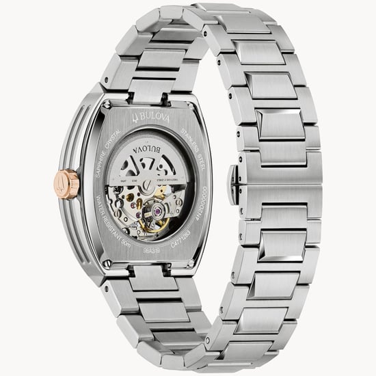 Bulova Maquina Silber Herren Armbanduhr 98A319 - Image 2