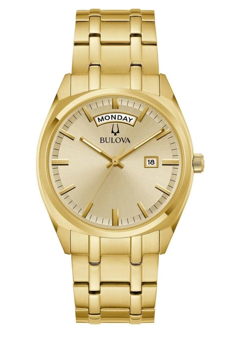 Bulova Surveyor Gold Herren Armbanduhr 97C115 - Image 1