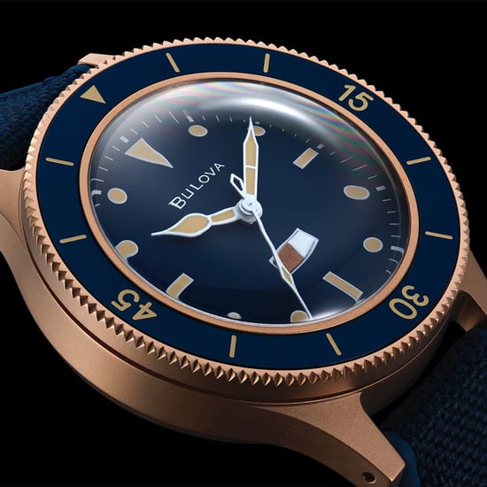 Bulova Archive Series Mil Ships 150th Anniversary Edition Blau Herren Armbanduhr 98A325 - Image 5