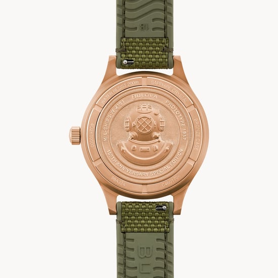Bulova Archive Series Mil Ships 150th Anniversary Edition Grün Herren Armbanduhr 98A324 - Image 3