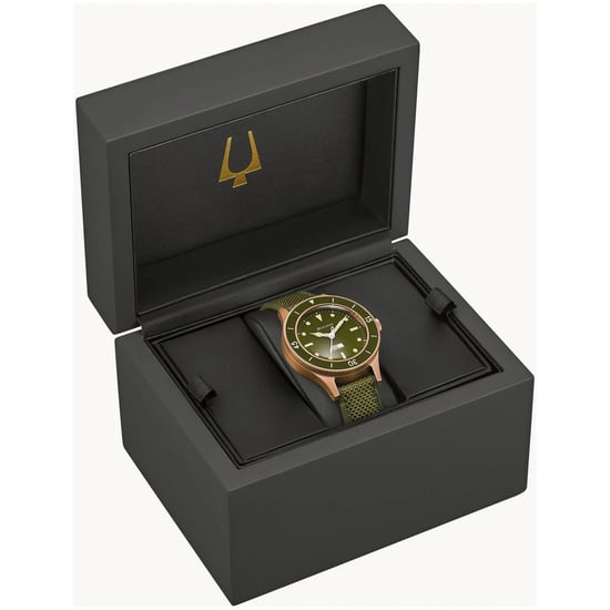Bulova Archive Series Mil Ships 150th Anniversary Edition Grün Herren Armbanduhr 98A324 - Image 6