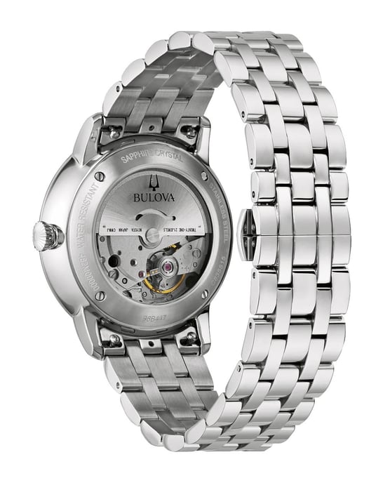 Bulova Hudson Silber Herren Armbanduhr 96B447 - Image 2