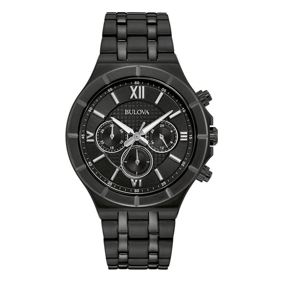 Bulova Schwarz Herren Armbanduhr 98A242 - Image 1
