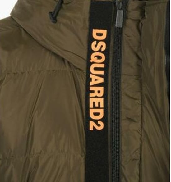 Dsquared2 Militärgrüne Daunenjacke - Image 3