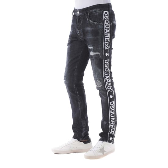 Dsquared2 - Skater-jeans Mit Saumband In Schwarz - Image 4