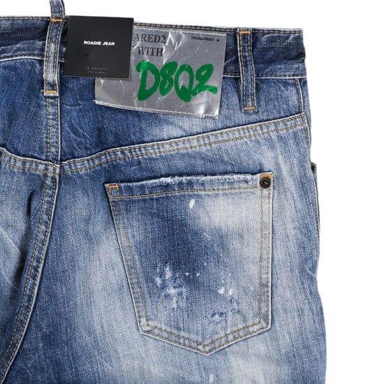 Dsquared2 - Roadie Jean - Blaue Jeanshose Im Used-look - Image 4