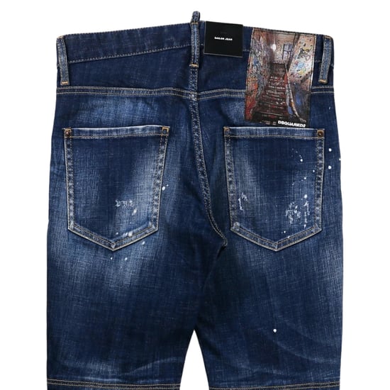 Dsquared2 - Sailor Jean - Dunkelblaue Jeanshose Mit Patch - Image 3