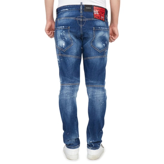 Dsquared2 Tidy Biker Jeans Im Zerrissenen Stil, Blaue Jeanshose - Image 2