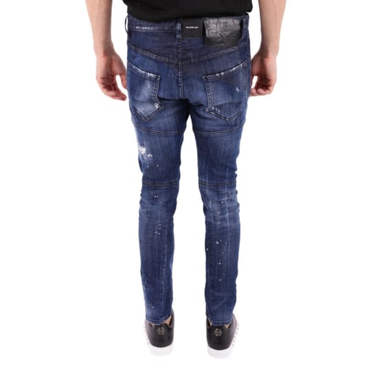 Dsquared2 Tidy Biker Jean Dunkelblaue Jeanshose - Image 2