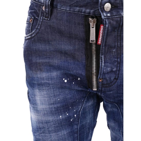 Dsquared2 Tidy Biker Jean Dunkelblaue Jeanshose - Image 3