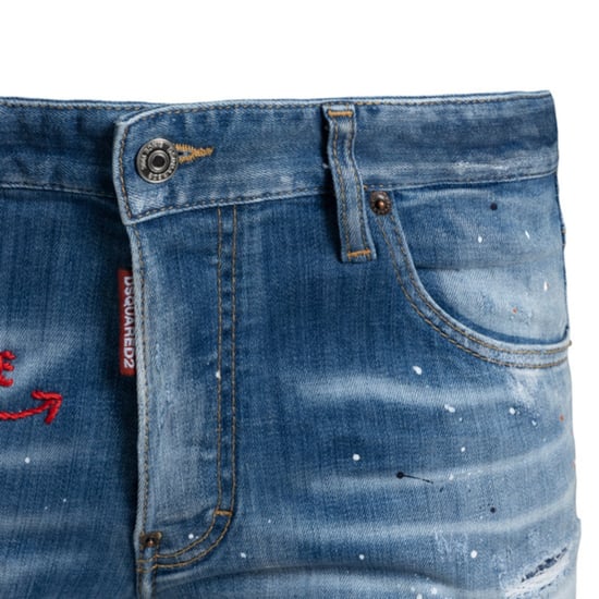 Dsquared2 Dunkelblaue Skaterjeans - Image 3