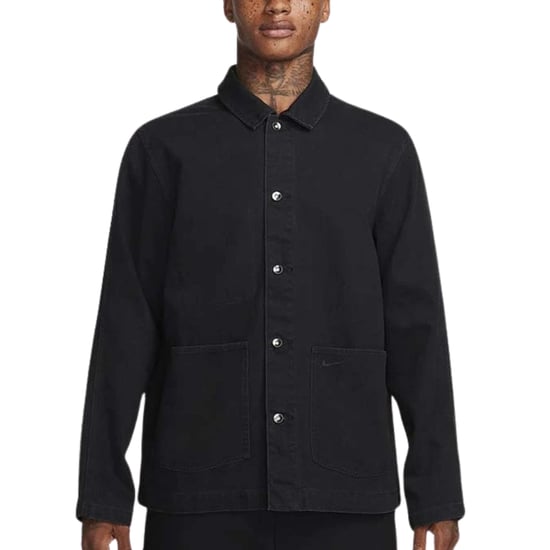 Nike Plain Black Overshirt - Image 2