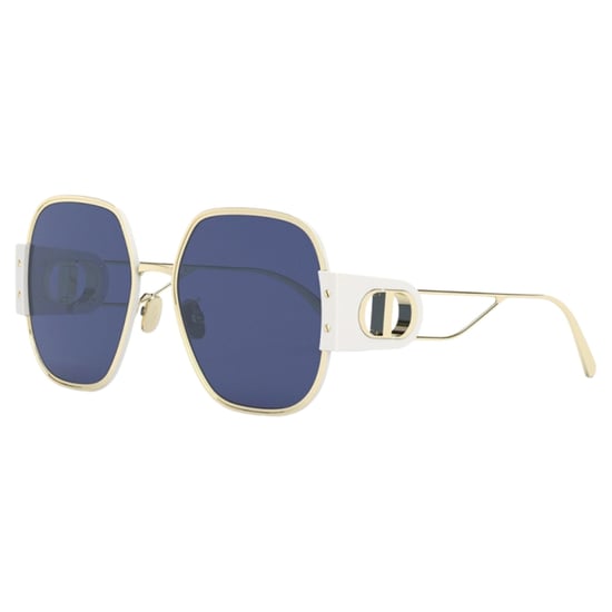 Dior 30montaigne - Sonnenbrille Mit Elfenbeinfarbenem Rahmen Und Blauen Gläsern - Image 2