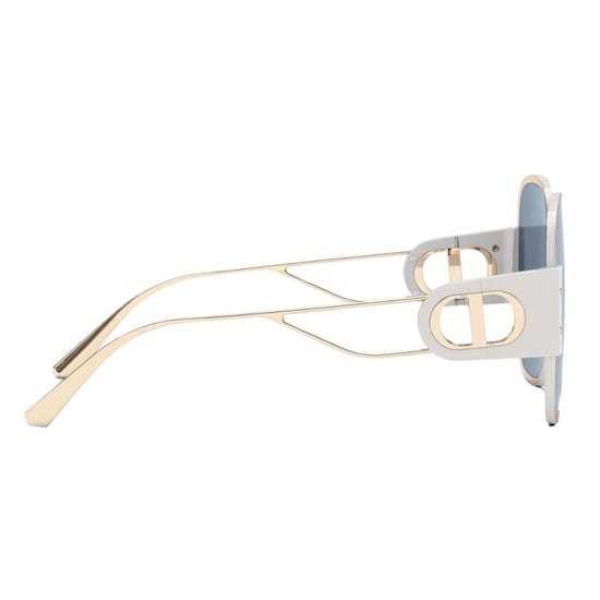 Dior 30montaigne - Sonnenbrille Mit Elfenbeinfarbenem Rahmen Und Blauen Gläsern - Image 3