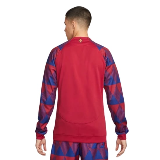 Nike 23/24 Barcelona Rote Trainingsjacke Mit Reißverschluss - Image 3