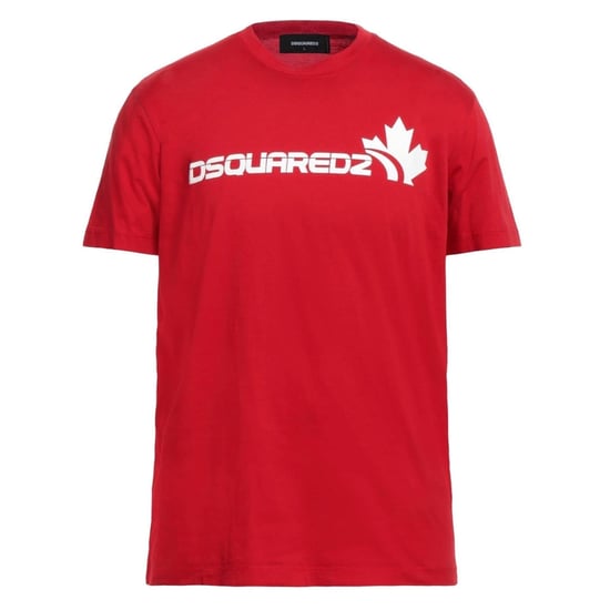 Dsquared2 Cool Fit T-shirt In Rot Mit Ahornblatt-logo - Image 1