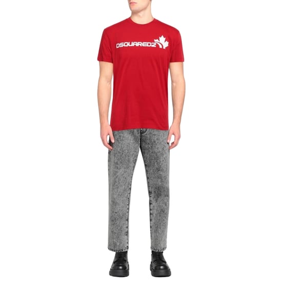 Dsquared2 Cool Fit T-shirt In Rot Mit Ahornblatt-logo - Image 2