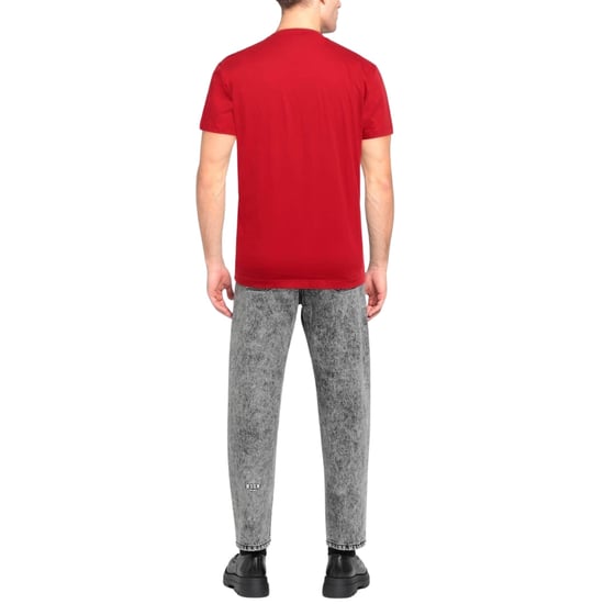 Dsquared2 Cool Fit T-shirt In Rot Mit Ahornblatt-logo - Image 3
