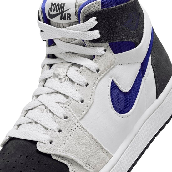 Nike Air Jordan 1 Zm Air Blaue Details Weiße Turnschuhe - Image 3