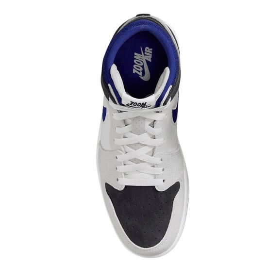 Nike Air Jordan 1 Zm Air Blaue Details Weiße Turnschuhe - Image 4