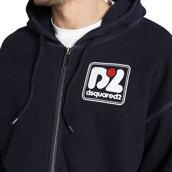 Dsquared2 - Hercalina Fit - Dunkelmarineblauer Hoodie - Image 5