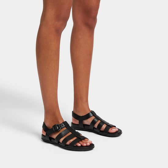 Fitflop Gracie Gummi-Schnallen Damen Fischer-Sandalen ganz Schwarz - Image 4