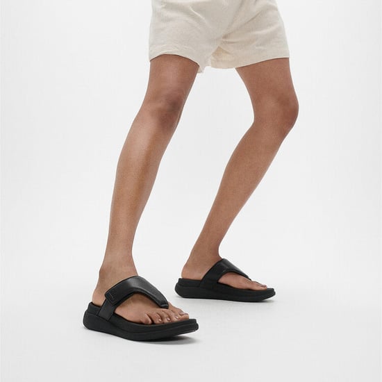 Fitflop F-mode Go Damen Zehenstegsandalen Schwarz - Image 2