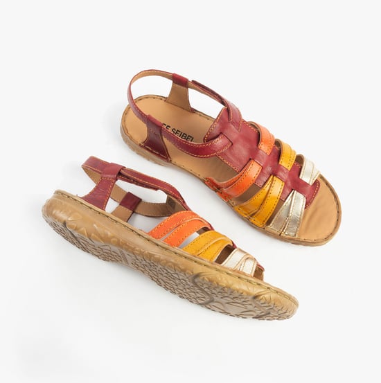 Josef Seibel Ivy 02 Damen Sandalen Rot-Multi - Image 2