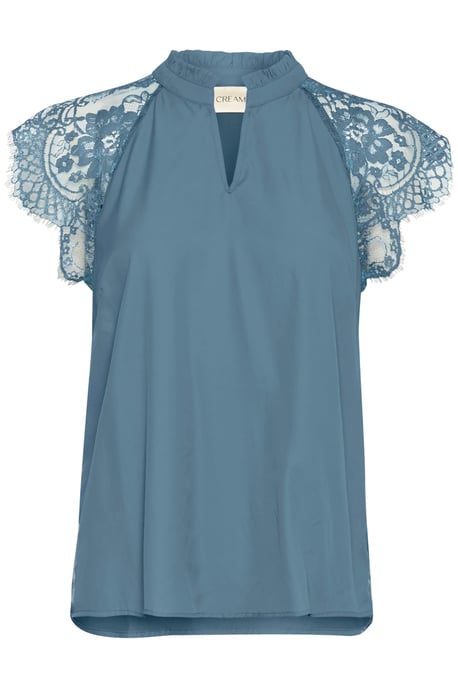 Kurzarm-Bluse CRNola Straight fit blue - Image 4