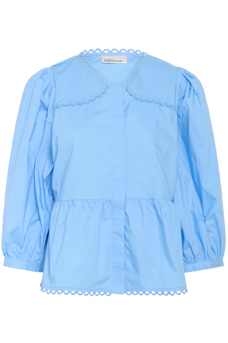 Kurzarm-Bluse KBAnnabelle Peplum fit blue - Image 4