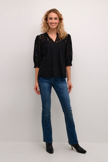 Kurzarm-Bluse CRKaspis A-shape black - Image 1