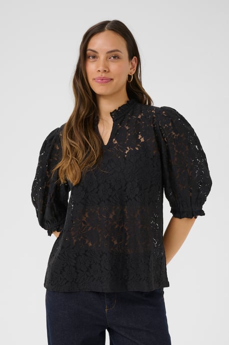 Kurzarm-Bluse CRKaspis A-shape black - Image 5