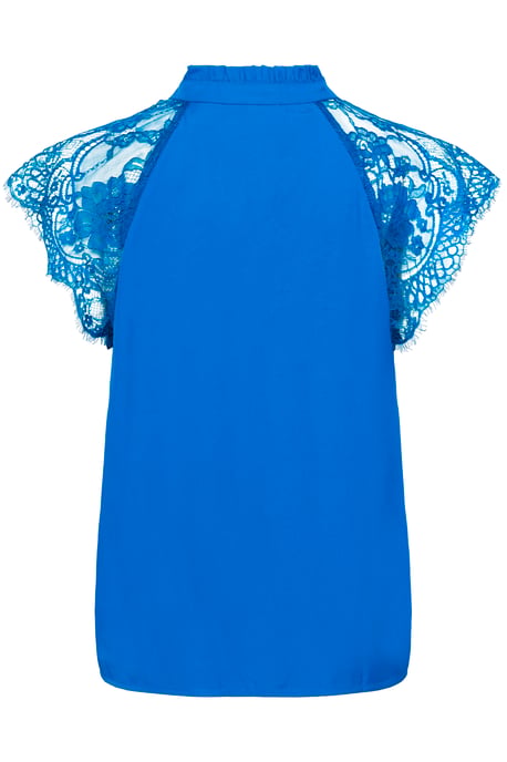 Kurzarm-Bluse CRNola Straight fit blue - Image 5