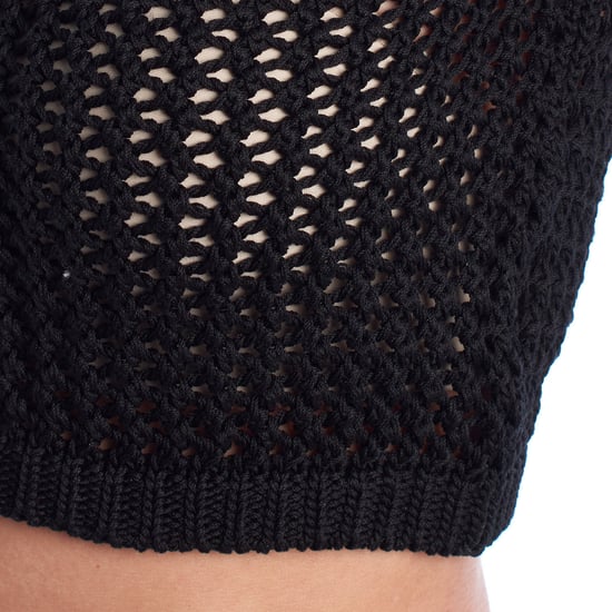 KWTT00103 Durchbrochenes Stricktop für Damen - Image 2