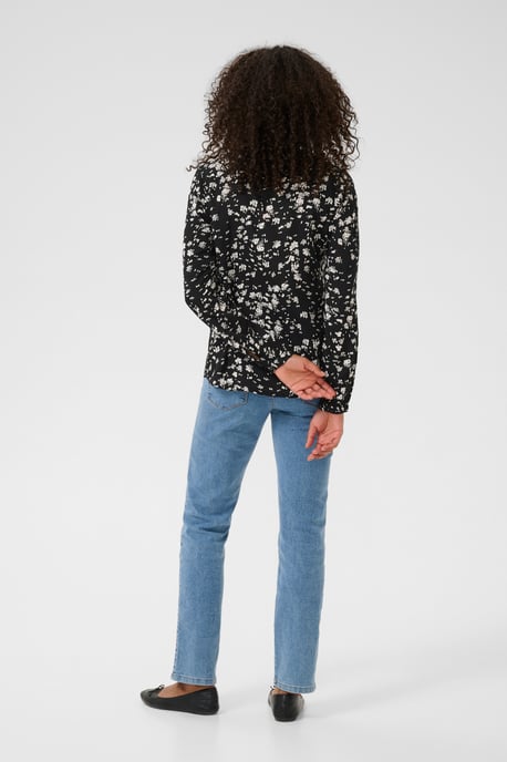 Langarm-Bluse KAbeathe Regular fit black white - Image 2