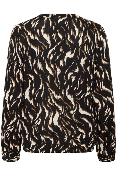 Langarm-Bluse KAditte Regular fit black brown - Image 5