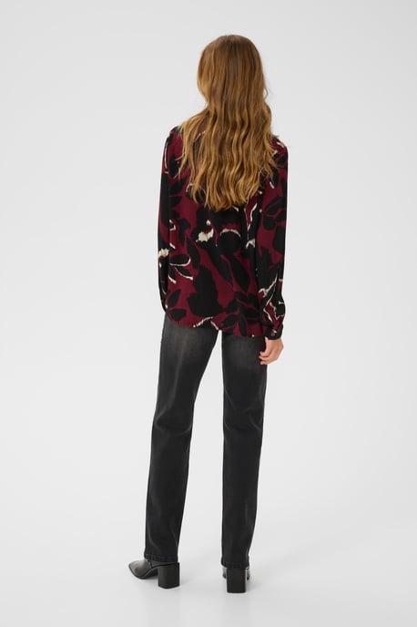 Langarm-Bluse KAamber Regular fit bordo - Image 2